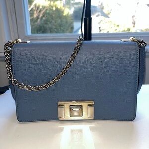 Furla Mimi Blue Shoulder/Crossbody Bag with Push Lock with COA